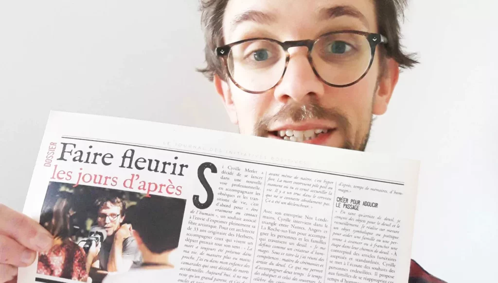 Journal demain Vendée Cyrille Merlet Dire la mort Ecrire la vie